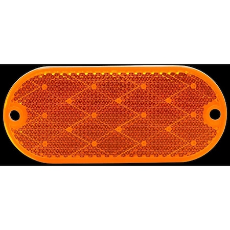 Truck-Lite Oval, Yellow, Reflector, 2 Screw 98031Y